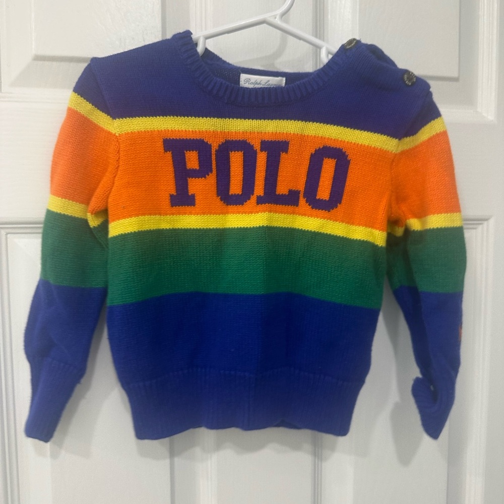Ralph Lauren Kids Multicolor Striped Sweater